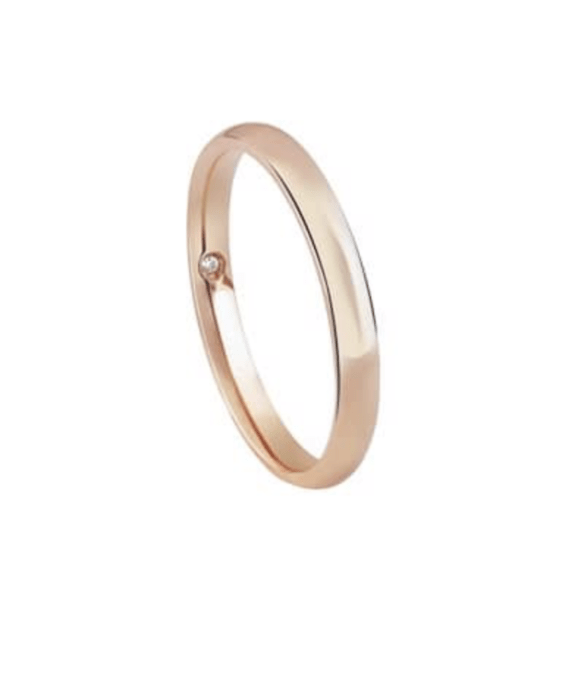 Damiani Anello  Fedi nuziali Noi2 oro rosa ct 0.005