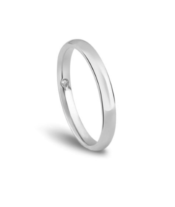 Damiani Anello  Fedi nuziali Noi2 Oro bianco ct 0.005