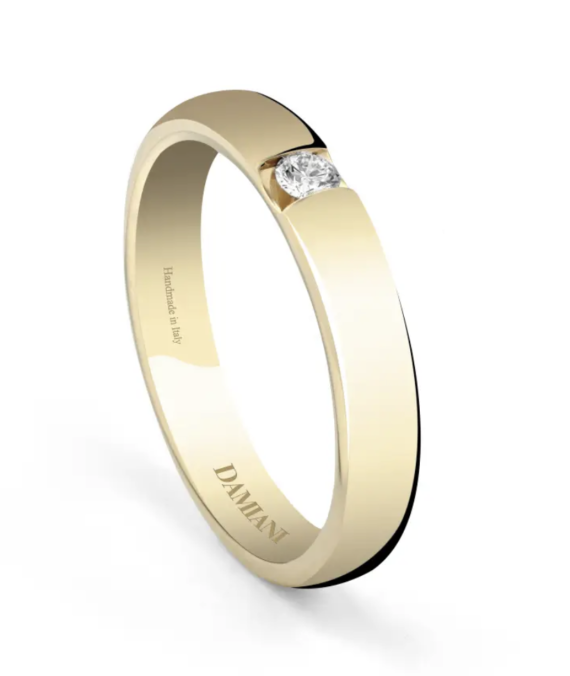 Damiani Anello  Fedi nuziali VERAMORE Oro Giallo ct 0.07