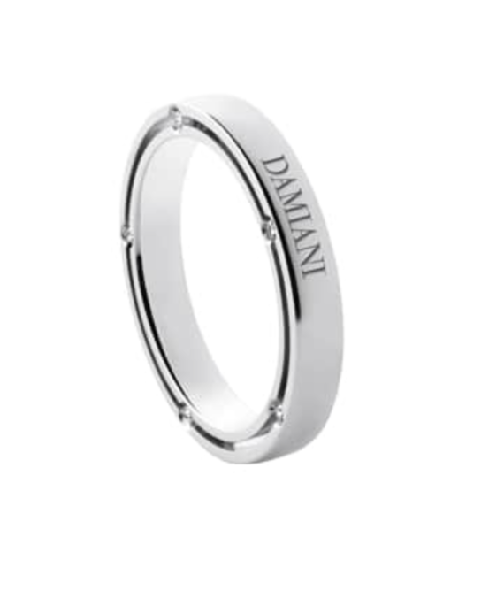 Damiani Anello D.ICON Oro bianco ct 0.07